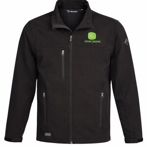 John Deere Dri-Duck DDX Motion Softshell Jacket Mens Water Resistant Small Black